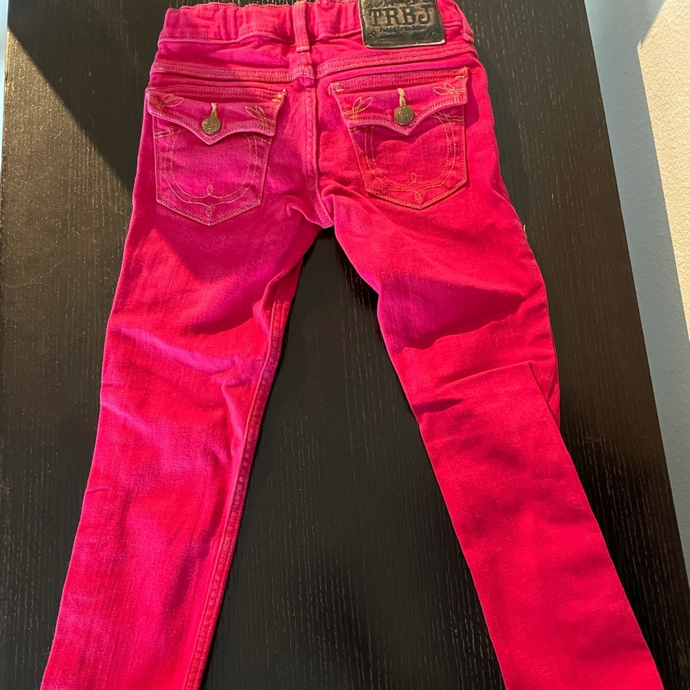 Girls Pink True Religion Jeans